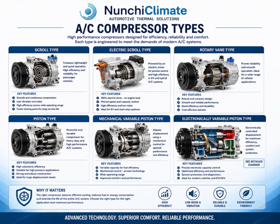 A/C Compressor Types